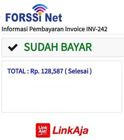Pembayaran via LinkAja